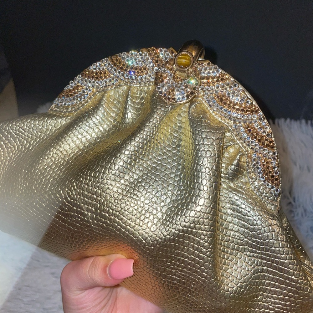 Ashneil Gold Rhinestone Clutch - Picture 3 of 5